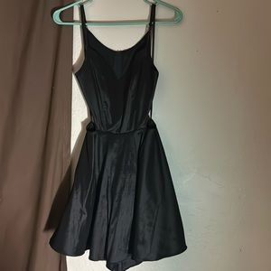 Black homecoming dress.